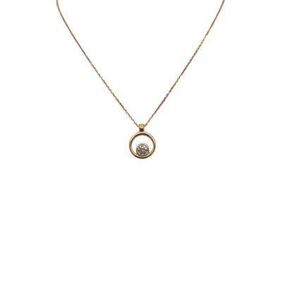 Collier Anomalie céleste en or rose et diamant