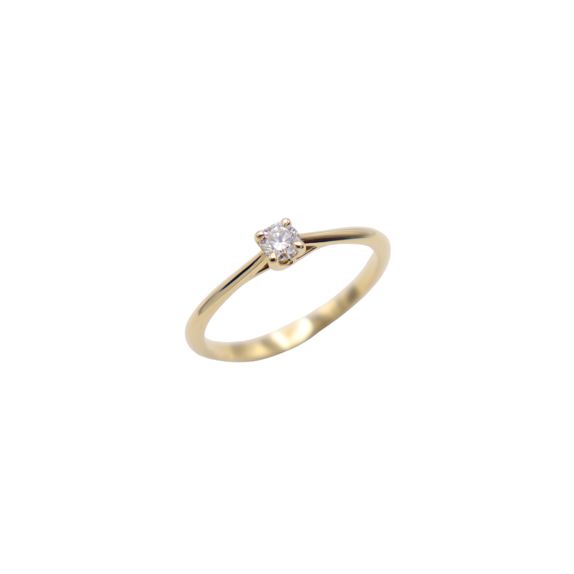 New Marianne or jaune et diamant 0.31ct vue 1