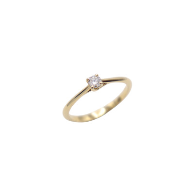 New Marianne or jaune et diamant 0.16ct