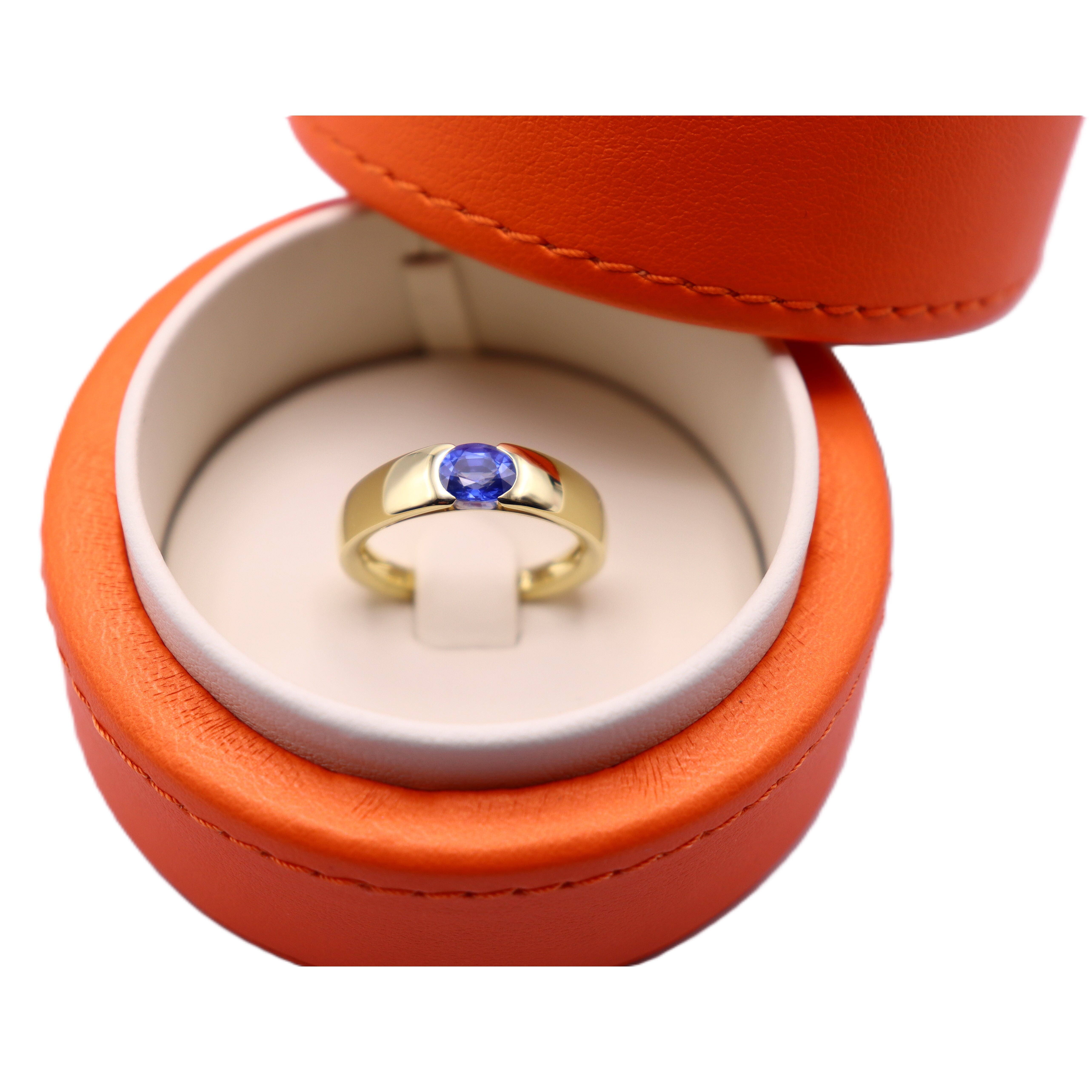 SOL-EN-V or rose et saphir bleu vue 4