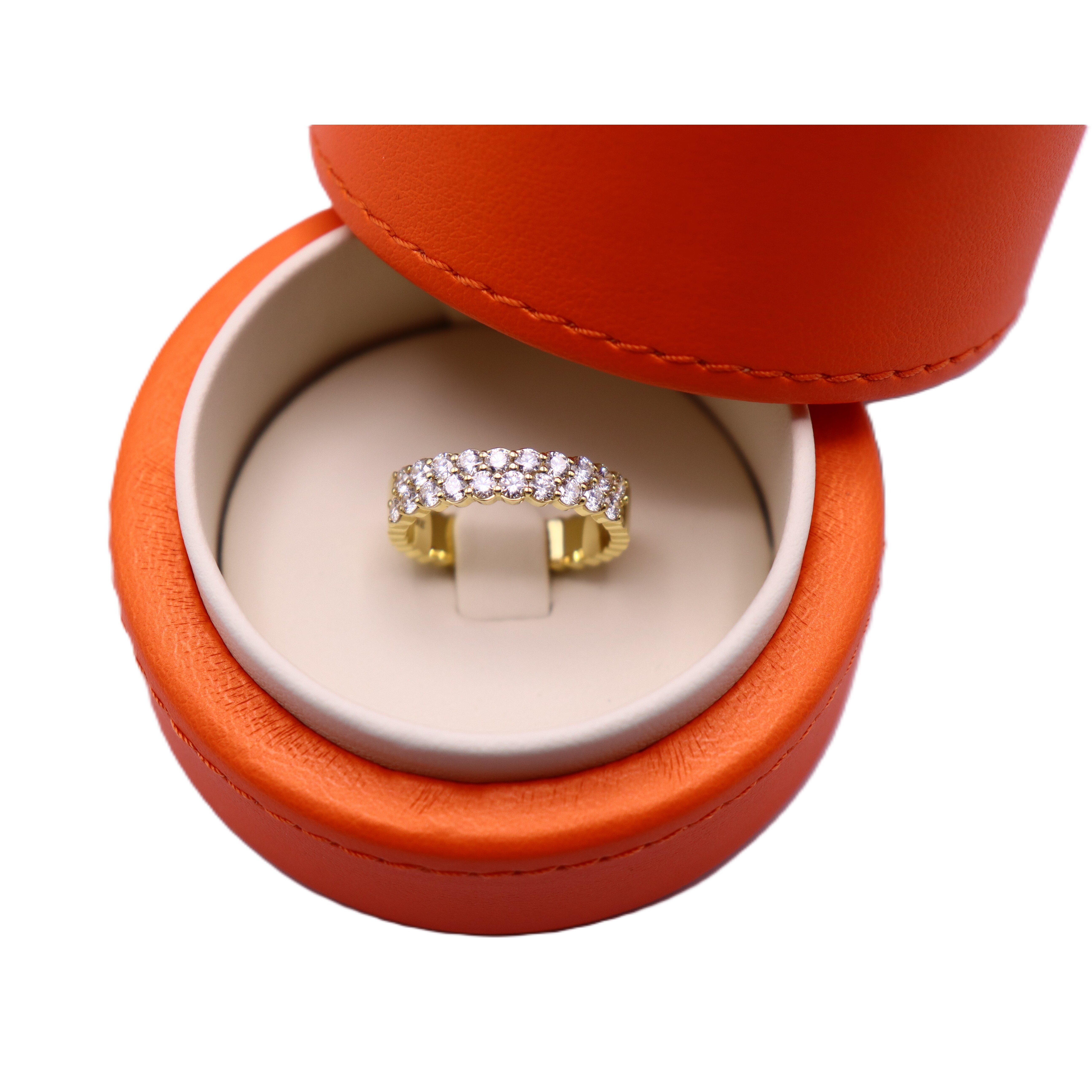 Alliance Mélissa or jaune et diamants vue 3