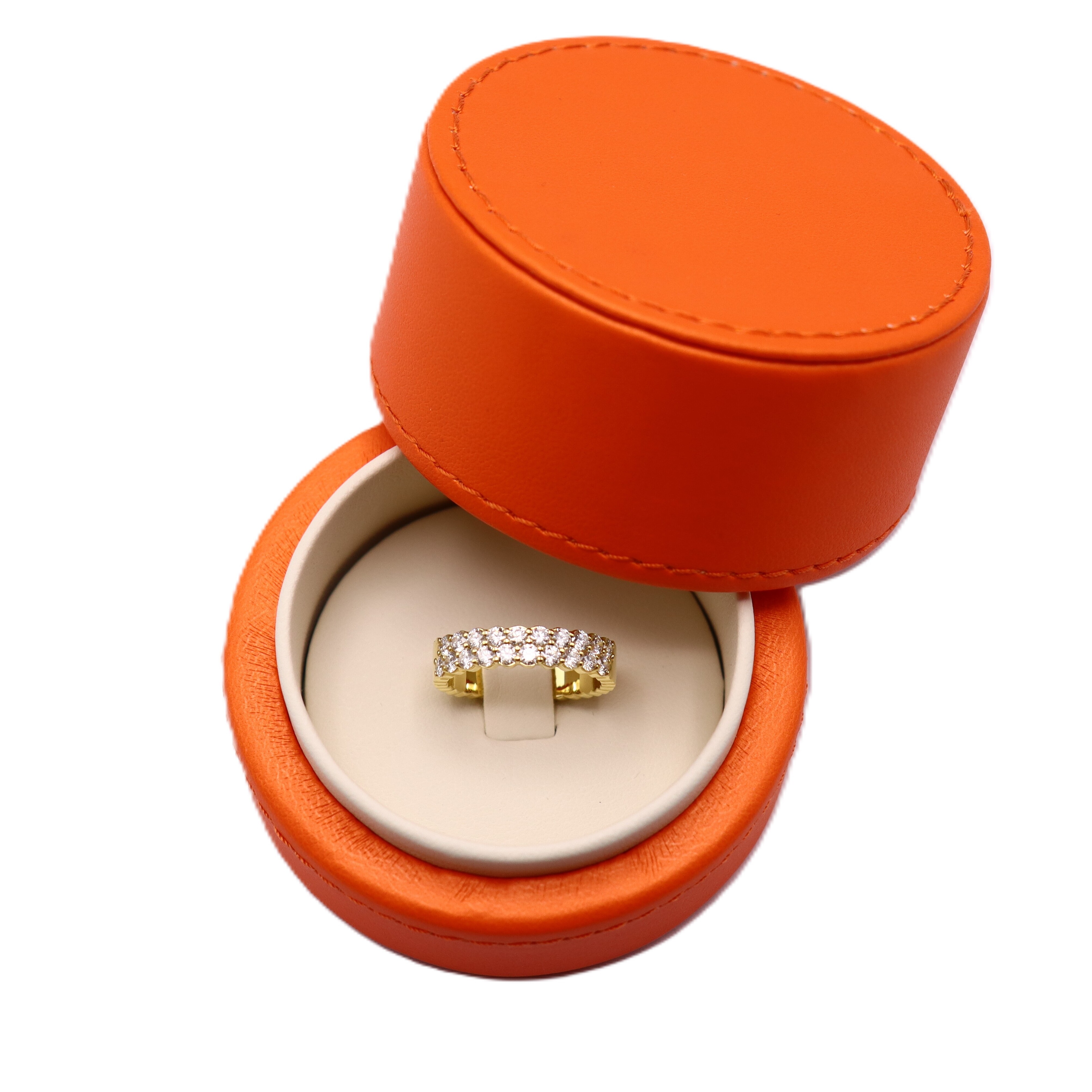 Alliance Mélissa or jaune et diamants vue 4