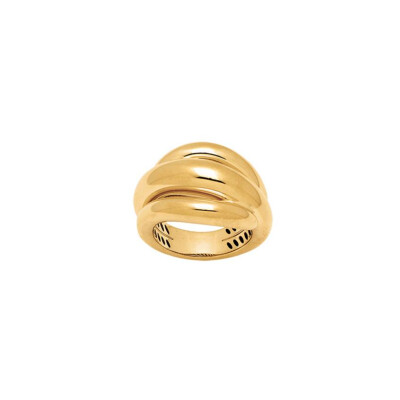 Bague godron en or jaune