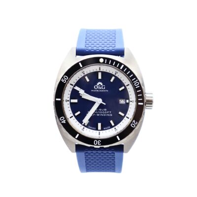 Montre O&G INSTRUMENTS fond bleu