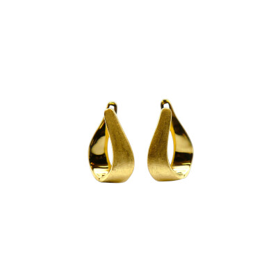 boucles d'oreilles en or jaune 18 Kt