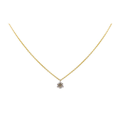 Pendentif diamant avec chaine
