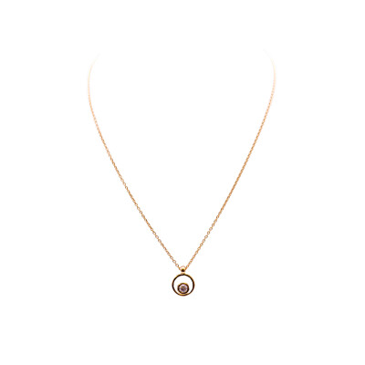 Collier Anomalie céleste en or rose et diamant