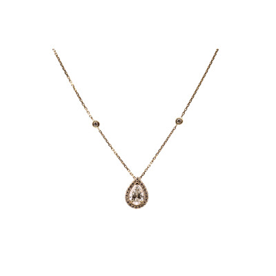 Collier Marianne or rose est diamants