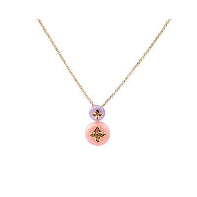 Collier Ballerine en or rose et opale