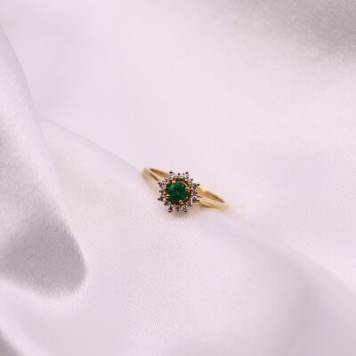 Bague Émeraude et Diamants