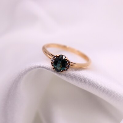 Bague Saphir accompagné