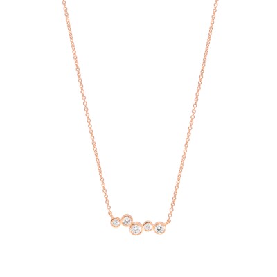 Collier Partition de diamants en or rose