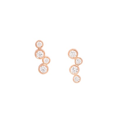 Boucles d'oreilles Partition de diamants