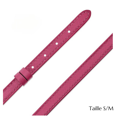 Bracelet cuir Messika My Move - Framboise