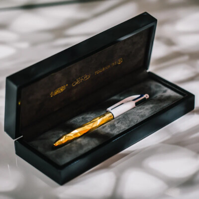 BIC 4 Couleurs "Bic x Orlinski x Tournaire" bronze jaune