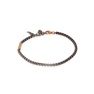 Bracelet Rullière Bernard en titane et diamant noir