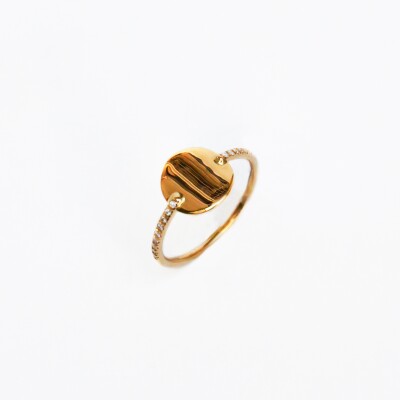 Bague Rullière Bernard en or jaune et diamants