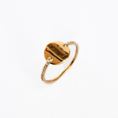 Bague Rullière Bernard en or jaune et diamants