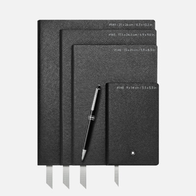 Carnet Montblanc #146 petit format, noir - vierge