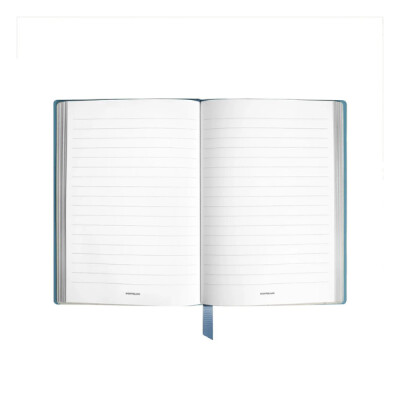 Carnet petit format, Montblanc 4810 cuir bleu cendré