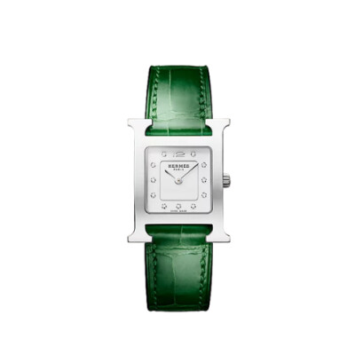 Montre Hermès Heure H S, index diamants