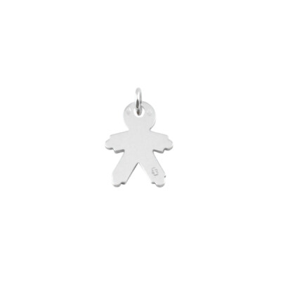Pendentif OSCAR, 20mm, or blanc