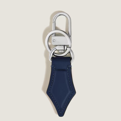 Porte-Clés Plume en Cuir Meisterstück bleu encre