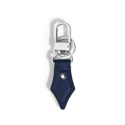 Porte-Clés Plume en Cuir Meisterstück bleu encre