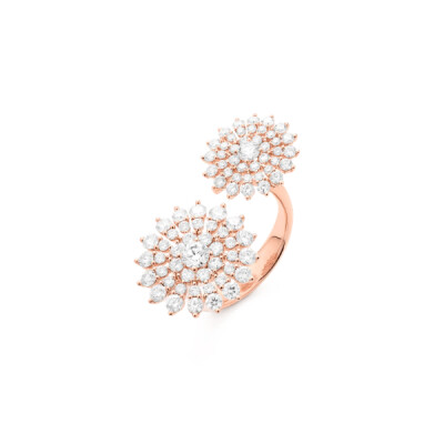 Bague Artifice en or rose et diamants