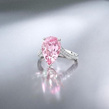 Morganite and Diamonds Ring