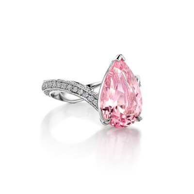 Morganite and Diamonds Ring