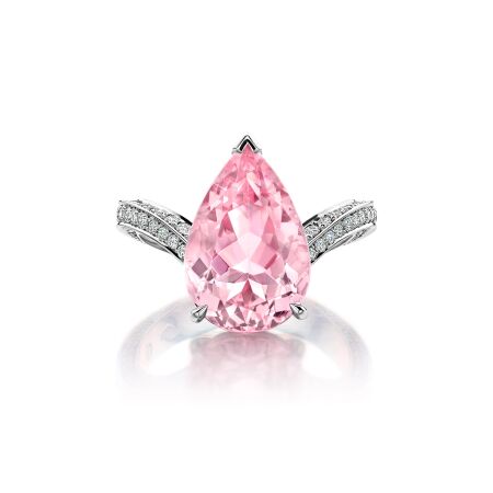 Morganite and Diamonds Ring