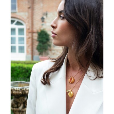 EDEN ORANGE NECKLACE MEDIUM