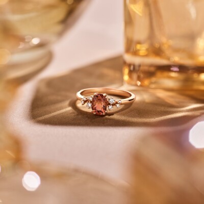 CANDY COLLECTION - TOURMALINE AND DIAMONDS - 18KT ROSE GOLD