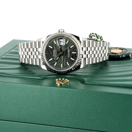 Datejust 36mm Green Palm