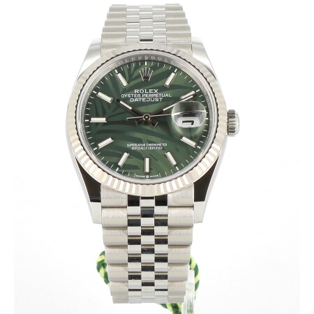 Datejust 36mm Green Palm