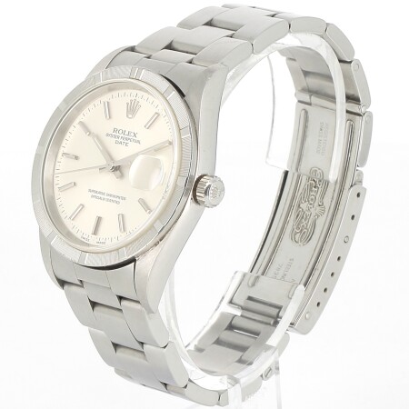 Date Silver 34mm