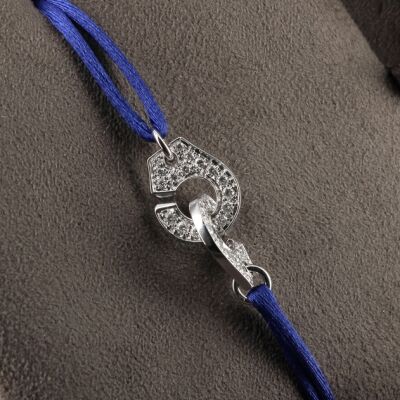 Menottes  R12 en or blanc et diamants