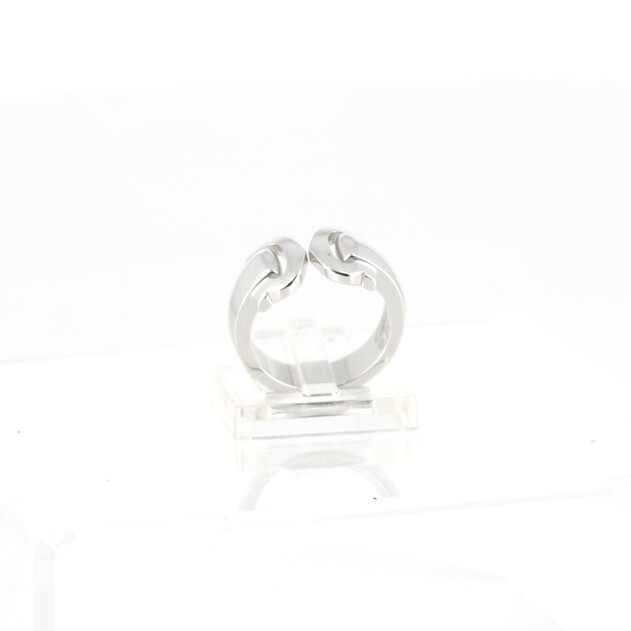 CARTIER Double C en or gris vue 2