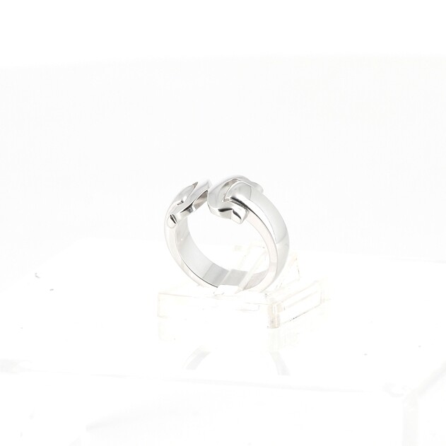 CARTIER Double C en or gris vue 3