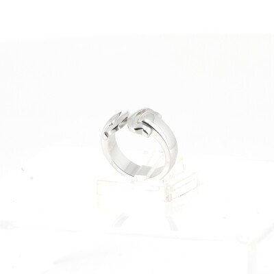 CARTIER Double C en or gris