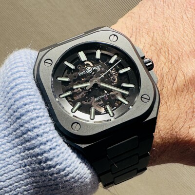 Montre Bell & Ross BR 05 Skeleton Black Lum Ceramic 41mm