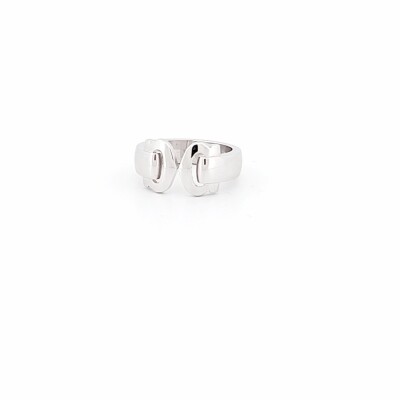Occasion Bague Cartier Double C en or blanc