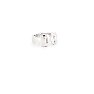 Occasion Bague Cartier Double C en or blanc