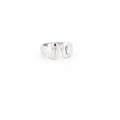 Occasion Bague Cartier Double C en or blanc