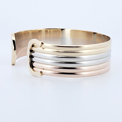Occasion Bracelet double C de Cartier – Bracelet jonc ouvert
