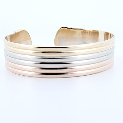 Occasion Bracelet double C de Cartier – Bracelet jonc ouvert