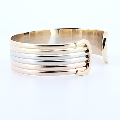 Occasion Bracelet double C de Cartier – Bracelet jonc ouvert