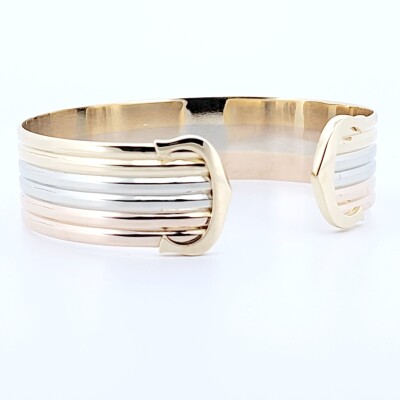Occasion Bracelet double C de Cartier – Bracelet jonc ouvert
