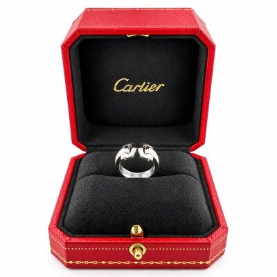 Occasion Bague Cartier Double C en or blanc